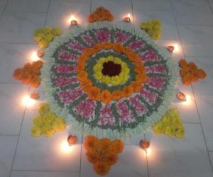 Rangoli: Happy onam friends!